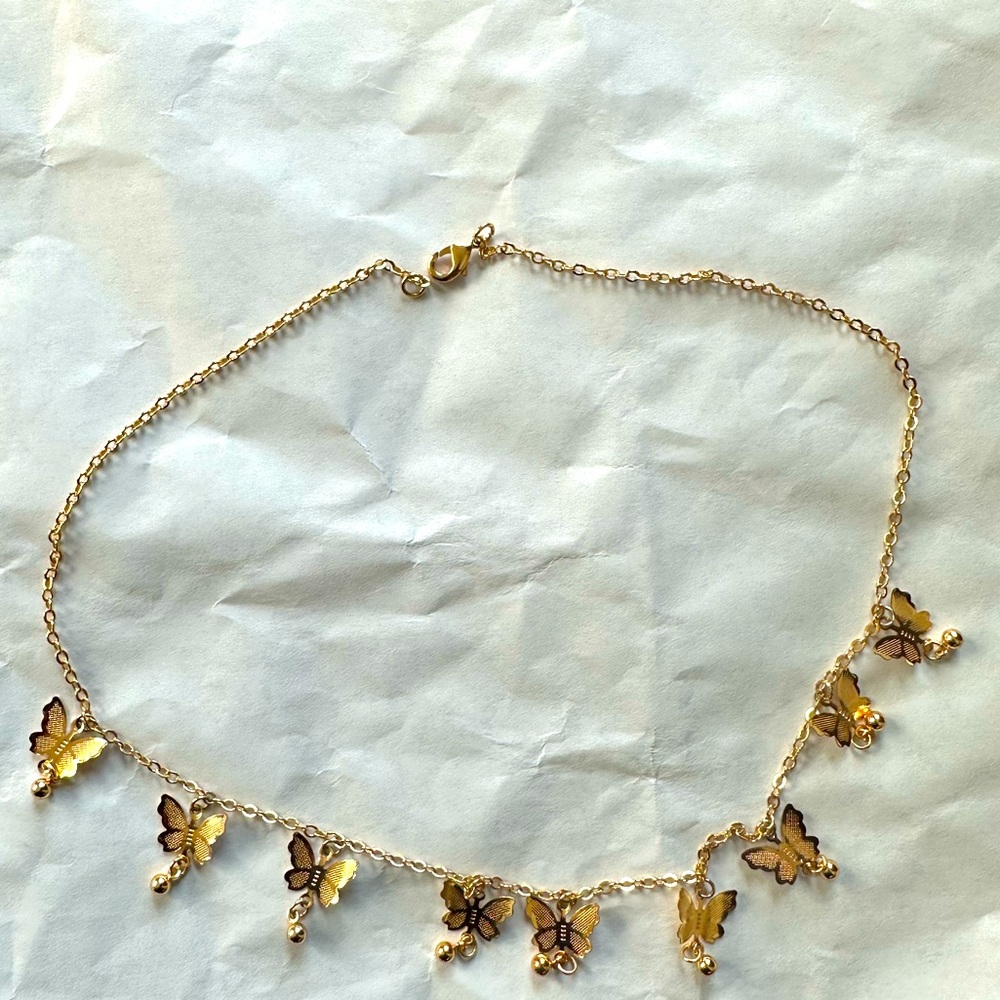 Butterfly pendant,necklace